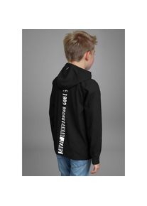 Bruno Banani, Unisex, Kapuzenshirt &raquo;Shirt mit R&Uuml;CKENPRINT f&uuml;r Unisex&laquo; F&uuml;r TEENS. Cooles Logoshirt, schwarz, 140/146, Kapuzenshirt f&uuml;r Unisex aus 
