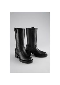 Aniston Shoes, Unisex, Aniston SHOES Stiefel Klassik-Boots mit Innen-Reissverschluss, schwarz, 40, Normalschaft, Modischer Stiefel mit pr&auml;gnantem 