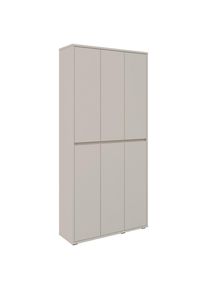 Xora Schuhschrank , Kaschmir , Kunststoff , 20 F&auml;cher , 100x210x34 cm , Garderobe, Schuhaufbewahrung, Schuhschr&auml;nke