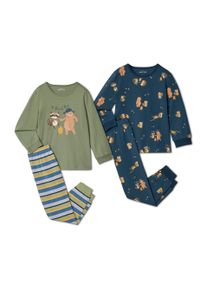 Tchibo - 2 Kinder-Pyjamas - Herren - Gr. 134/140 - dunkelblau/print