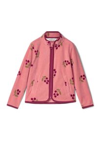 Tchibo - Kinder-Fleecejacke - Baby - Gr. 98/104 - dunkelrosa/print