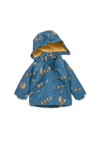 Tchibo - Kinder-Thermo-Regenjacke mit Fleecefutter - Baby - Gr. 98/104 - blau/print