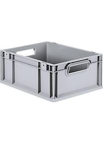 Sch&auml;fer Shop Sch&auml;fer Shop Pure Eurobox Serie Economy, Griffe offen, Kunststoff, B 400 x T 300 x H 170 mm, 16 l, grau