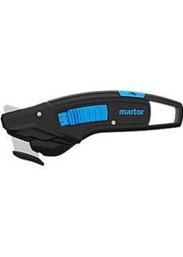 Martor Sicherheitsmesser SECUMAX 370, 1-fach nutzbare Klinge, mit SECUMAX-KLINGE 3770, L 163 x B 18 x H 58 mm, Recycling-Kunststoff, schwarz/blau