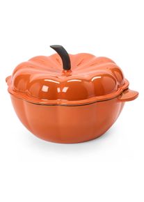 Tchibo - Gusseisen-Topf in K&uuml;rbisform - orange