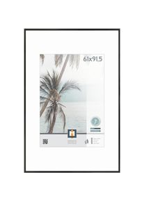 Bilderrahmen , Schwarz , Kunststoff, Glas , rechteckig , 61x91.5 cm , Bilder & Rahmen, Bilderrahmen, Bilderrahmen & Fotorahmen