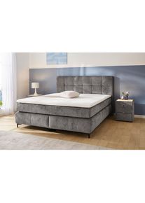Jockenh&ouml;fer Jockenh&ouml;fer Gruppe Lit boxspring &raquo;Beatrice erh&auml;ltlich in 140 & 180cm Breite&laquo; matelas TTFK 7 zones et surmatelas KS, diff&eacute;rentes fermet&eacute;s