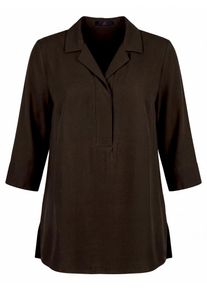 Emilia Lay - Long-Bluse, braun, Gr. 54, Viskose