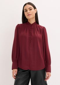 Chiffon Tunikabluse in rot, Gr&ouml;sse 52, bonprix