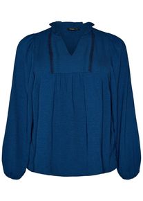 Zizzi Bluse 'CAWHITNEY' Damen Gr&ouml;&szlig;e 7XL/8XL dunkelblau