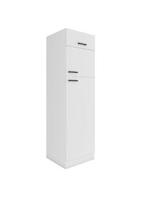 Optifit, Optifit K&uuml;hlumbauschrank &raquo;Palma&laquo; Breite 60 cm, Nischenmasse B/T/H 56,7/55,5/144,6 cm, wei&szlig;, wei&szlig;, Holzwerkstoff, B/H/T: 60 cm x 206,8 cm x 60