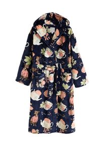 next Morgenmantel Damen Gr&ouml;&szlig;e M beige / navy / gr&uuml;n