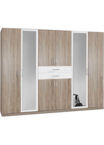 wimex, Kleiderschrank &raquo;Diver Dreht&uuml;renschrank mit Spiegel, in der Breite 270cm&laquo; Bestseller Schlafzimmerschrank wahlweise 3 Innenausstattungen, 