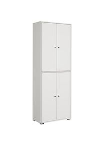 Home Affaire, Home Affaire Schuhschrank &raquo;Schuhkommode Dino&laquo; Flurschrank mit verstellbaren Einlegeb&ouml;den, BxHxT: 70 &times; 190 &times; 33 cm, wei&szlig; matt, FSC -