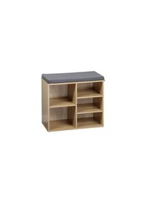 Kesper, Kesper Schuhschrank &raquo;Kesper Schuhschrank mit Sitzkissen, FSC&laquo;, eichedekor, FSC -zertifizierter Holzwerkstoff, B/H/T: 51,5 cm x 48 cm x 29,5 cm