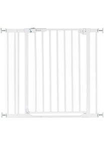 hauck Barri&egrave;re de porte &raquo;Clear Step Set 2 inklusive Verl&auml;ngerung 9 cm, White&laquo; &eacute;galement utilisable comme barri&egrave;re d&rsquo;escalier; 84-89 cm, passage plat