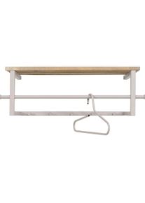 SPINDER DESIGN, Garderobenleiste &raquo;MARCO Wandgarderobe&laquo;, silky taupe, Massivholz, Stahl, B/H/T: 76 cm x 26 cm x 34 cm