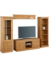 Goodproduct, GOODproduct Wohnwand &raquo;Indra&laquo; 4 Stk. tlg., gelaugt, ge&ouml;lt, B/H/T: 212 cm cm x 145 cm cm x 32 cm cm