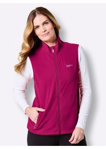 Witt Damen Fleeceweste mit weitenregulierbarem Saum, malve, Gr&ouml;&szlig;e 44/46, 100% Polyester