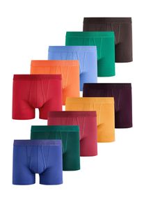 next Boxershorts Herren Gr&ouml;&szlig;e XL blau / hellblau / schoko / dunkelgelb / gr&uuml;n / dunkelgr&uuml;n / aubergine / orange / rot / rotviolett
