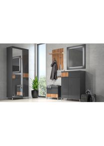 Goodproduct, GOODproduct Garderoben-Set &raquo;Onyx&laquo; Set, 5 Stk. tlg., pacific, anthrazit