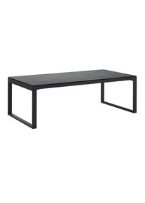 Ambia Garden Loungetisch , Anthrazit , Metall, Glas , rechteckig , U-Form , 120x39x60 cm , Gartenm&ouml;bel, Gartentisch, Loungetische
