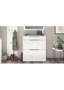 borchardt M&ouml;bel borchardt M&ouml;bel Armoire &agrave; chaussures &raquo;Tom, Schuhkipper mit Glasablage und Metallgriffen&laquo; debout