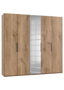 Wimex, Kleiderschrank &raquo;Level by fresh to go&laquo; mit Spiegelt&uuml;ren, plankeneichefarben, B/H/T: 250 cm x 236 cm x 58 cm