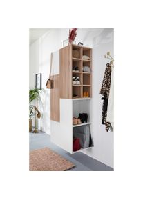 Goodproduct, GOODproduct Schuhregal &raquo;Fricka&laquo; mit einer sch&ouml;nen Holzfolien Optik, Stauraum f&uuml;r ca. 3 bis 6 Paar, natur, Holzwerkstoff, B/H/T: 43 cm x 