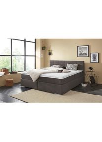 COTTA, COTTA Boxspringbett &raquo;SIMBA, inkl. Taschenfederkernmatratze H3 oder H4 und Komforttopper&laquo; Strukturstoff-Bezug, Liegefl&auml;che wahlweise 120x200 bis