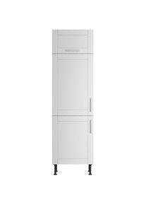 Optifit, OPTIFIT K&uuml;hlumbauschrank &raquo;Ahus&laquo; Breite 60 cm, hellgrau matt, wildeiche nachbildung, B/H/T: 60 cm x 211,8 cm x 58,4 cm