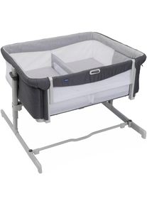Chicco, Beistellbett &raquo;Next2me Zwillinge&laquo;, magnet grau, Polyester