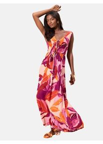 Lipsy Kleid Damen Gr&ouml;&szlig;e 36 lila / orange / puder / dunkelrot Sommerkleid