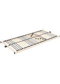 Carryhome Lattenrost , Holz , Buche,Birke , massiv,Schichtholz , 7-Zonen , 90x200 cm , Federholzleisten verleimt, Federleisten mit Duokappen, Mittelgurt, individuelle Liegeh&auml;rteeinstellung, nicht verstellbar, alternative Gr&ouml;ssen erh&auml;ltlich , Schlafzimmer, Lattenroste, nicht verstellbare Lattenroste