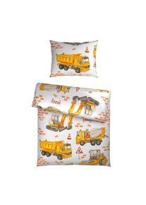 Ben'n'jen Kinderbettw&auml;scheset , Mehrfarbig , Textil , Fahrzeuge , 160x210 cm , pflegeleicht, atmungsaktiv, schadstoffgepr&uuml;ft , Heimtextilien, Bettw&auml;sche, Kinderbettw&auml;sche