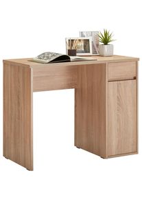 Cantus Schreibtisch , Eichefarben , Holzwerkstoff , 1 Schublade(n) Schubladen , rechteckig , Wange , 50x75x91.5 cm , Stauraum , B&uuml;rom&ouml;bel, B&uuml;rom&ouml;belset, B&uuml;rom&ouml;belserien