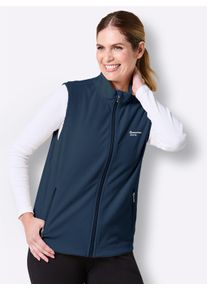 Witt Damen Fleeceweste mit weitenregulierbarem Saum, dunkelblau, Gr&ouml;&szlig;e 44/46, 100% Polyester