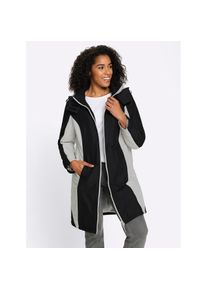 Classic Basics, Unisex, Funktionsmantel, schwarz, hellgrau, 50, w&auml;rmendes Fleece-Futter