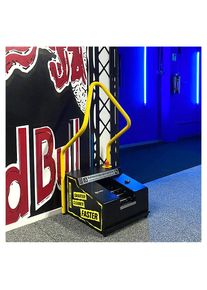 Appareil de nettoyage &agrave; sec des semelles SOLAMAT 90, longueur 560 mm, mod&egrave;le sp&eacute;cial, noir/jaune, CH Heute