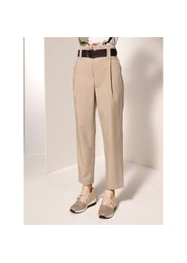 CR&Eacute;ATION L Creation L, Unisex, creation L Bundfaltenhose, beige, 36, Normalgr&ouml;ssen, gewebte Qualit&auml;t