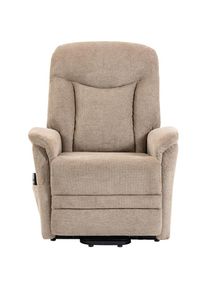 Duo Collection, TV-Sessel &raquo;Gandia XXL&laquo; 150 kg belastbar, Stahlwellenunterfederung, hellbraun, Polyester 96%, Nylon 4%, Webstoff