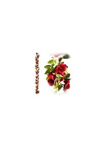 Jelmoli Kunstgirlande &raquo;Dekomat AG mit 60 Rosen 170 cm&laquo; K&uuml;nstliche Blumengirlande mit 60 roten Rosen, rot, Kunststoff, B/H/L: 170 cm