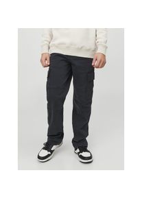 Jack & Jones Jack & Jones Junior, Unisex, Cargohose &raquo;JPSTKANE JJHARLOW CARGO NOOS JNR&laquo;, schwarz, 176, N-Gr, Praktische Cargohose von Jack & Jones Junior