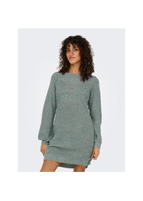 Jacqueline de Yong Jdy, Unisex, JDY Minikleid &raquo;JDYWHITNEY MEGAN L/S BOAT DRESS KNT NOOS&laquo; Sommerkleid, abyss detail:w schwarz ply, S, N-Gr, Pflegeleichtes Material: 88% 
