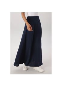 Aniston Selected, Unisex, Aniston SELECTED Maxirock bequemer Gummizugbund im R&uuml;cken - NEUE KOLLEKTION, marine, 40, Weiter Rock im klaschischen 