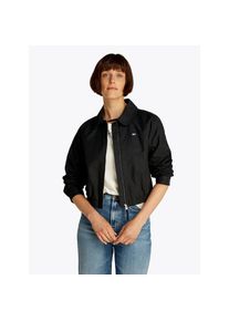 Tommy Jeans, Unisex, Blouson &raquo;TJW COTTON JACKET EXT&laquo; mit kurzem Schnitt, mit Raglan&auml;rmeln, schwarz, M (38), Blouson von TOMMY JEANS