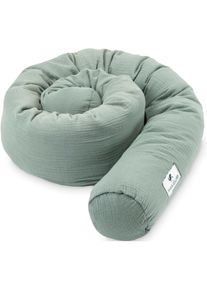 Julius Z&ouml;llner Julius Z&ouml;llner, Nestchenschlange &raquo;Musselin&laquo; Made in Germany, gr&uuml;n, Bezug: 100% Baumwolle. F&uuml;llung: 100% Polyester