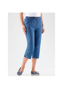 Classic Basics, Unisex, Caprijeans 1 Stk., blau, stone, washed, 44, Normalgr&ouml;ssen, Capri-Hose mit 2 Taschen vorne