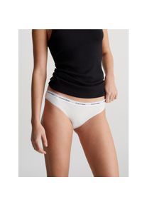 Calvin Klein Underwear, Unisex, Bikinislip &raquo;BIKINI (LOW-RISE)&laquo; mit Logobund, wei&szlig;, L (40), Bikinislip von CALVIN KLEIN