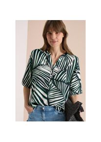 Cecil, Unisex, Druckbluse Sommerbluse mit grafischem Muster / im Tunika-Style, palm breeze gr&uuml;n, XS (36), Bluse f&uuml;r Unisex von Cecil